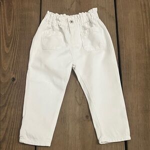 Zara Kids White Casual Bottoms